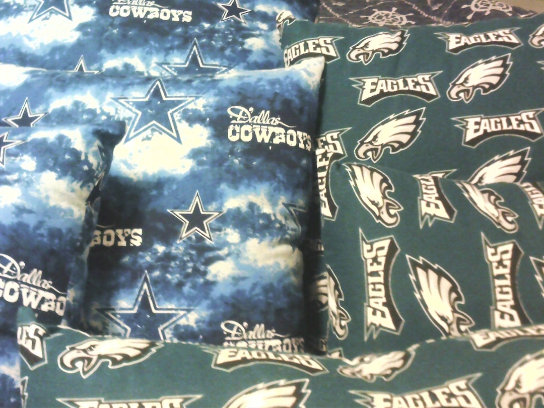 Sports Team Pillows Cowboys and Eagles Etsy