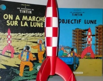 Fusée de Tintin / idée cadeau / personnalisable