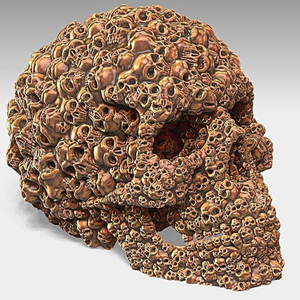 SKULL of Skulls / Tête de mort / impression 3d / couleur et dimension personnalisable