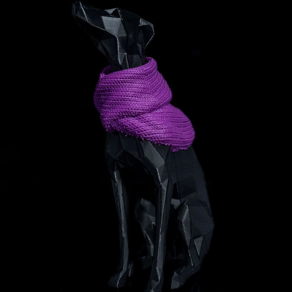 whippet avec son écharpe  / personnalisable / chien décoratif