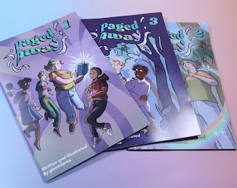 Paged Away コミック、ファンタジー コミック、異世界マンガ、グラフィック ノベル、ポータル ファンタジー、インディーズ コミック、コミック シリーズ、ウェブコミック、小規模出版社