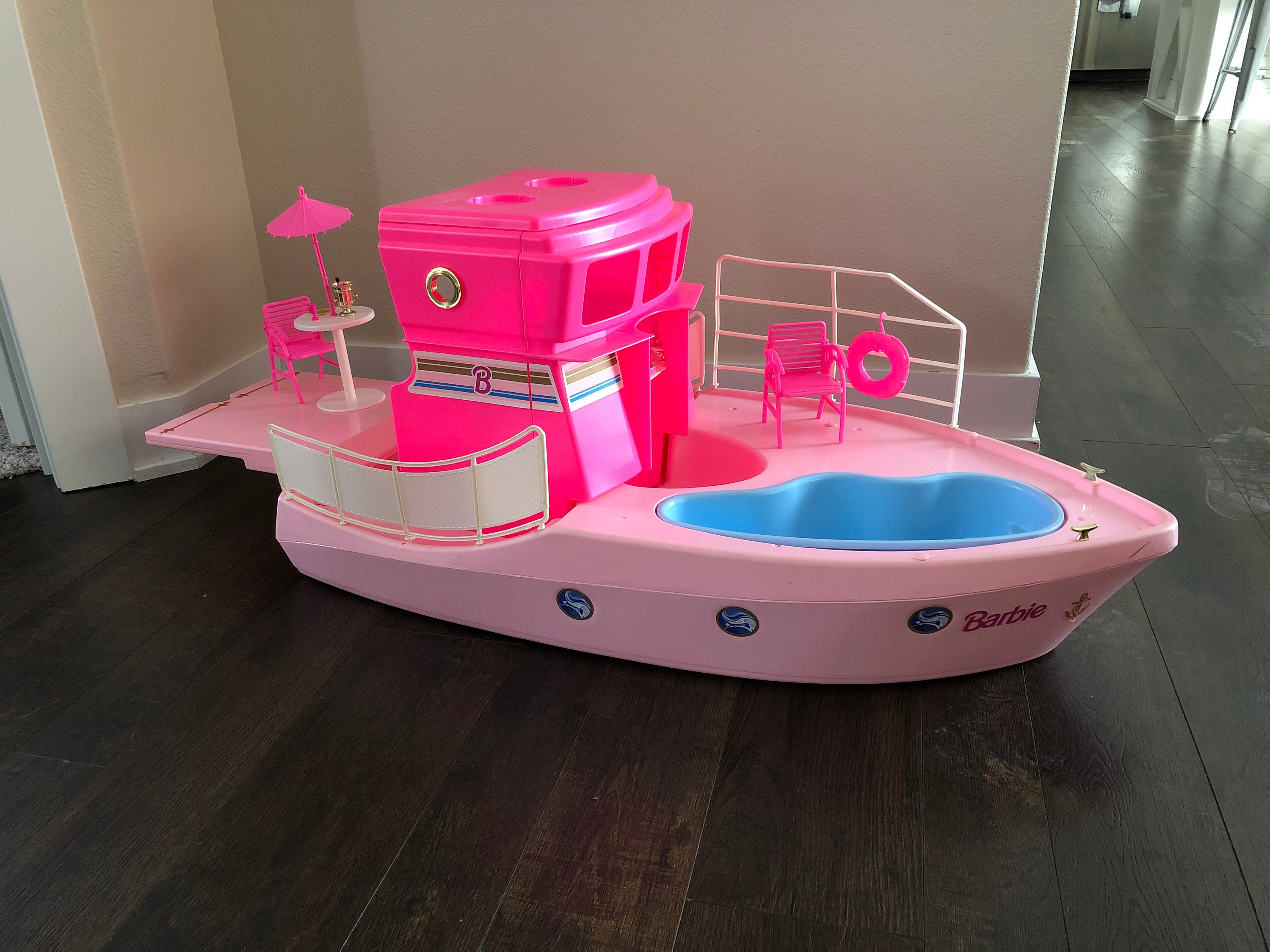 1994 Barbie Dream Boat Playset: The Ultimate Seaside Adventure! Includes  Furniture & Many Small Accessories!!