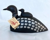 The Painted Bird Richard A. Morgan STAMPED Small Loon with Chick