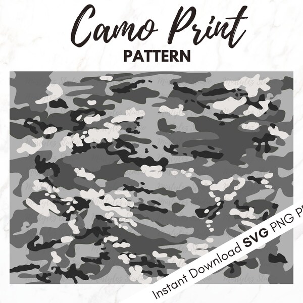 Gray Camo Etsy