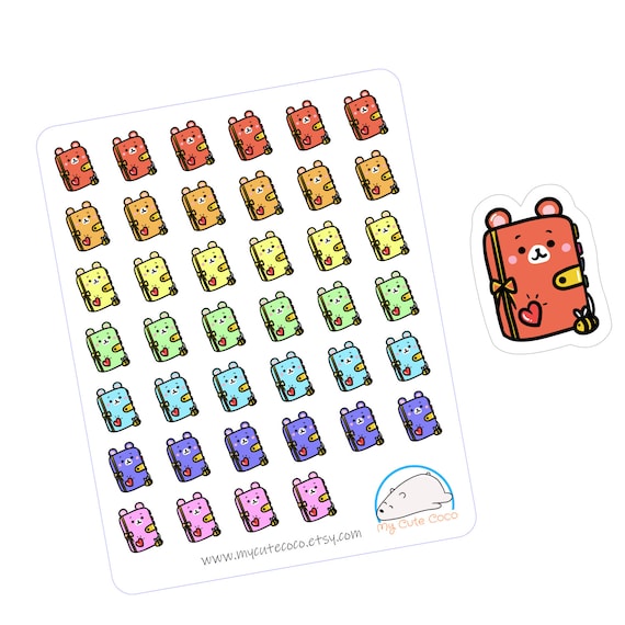 Bear Planner Stickers for Journal and Planner Cute Journal