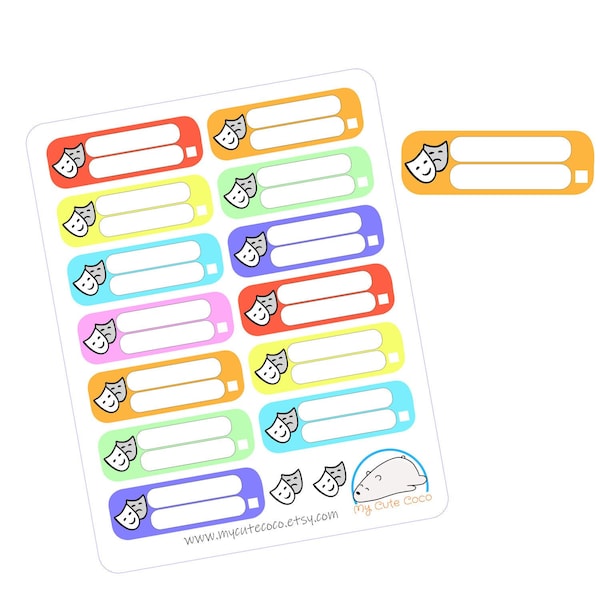 Entertainment Expense Planner Stickers - Movies and Theater Spending Tracker for Journals and Diaries - Perfect for Saving Up and Organizing