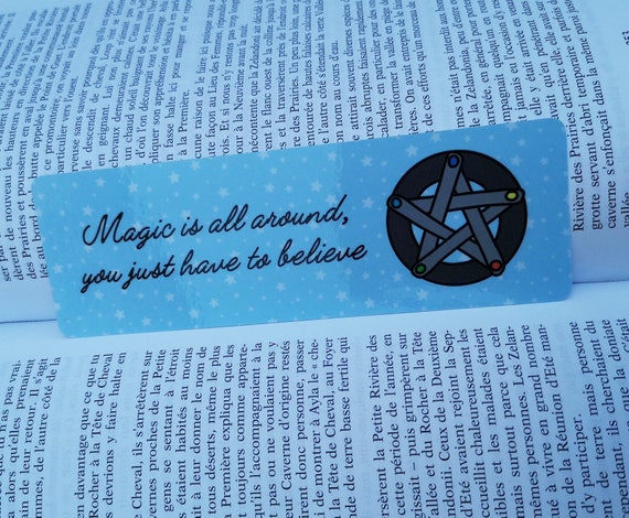 Terug, terug, terug deel gebied Wat Pentacle Bookmark Magic is All Around You Just Have to - Etsy