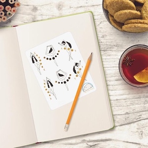 Celestial Goddess Moon Dance Stickers - Ideaal voor planners en tijdschriften - Scrapbookingversiering - Handgemaakte maanstickers om te knutselen