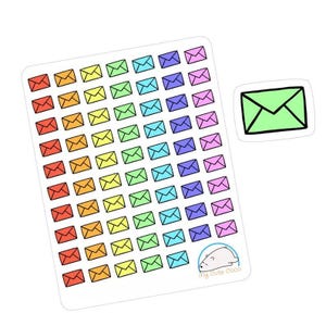 Adesivi per buste vivaci per diari, agende e scrapbooking - Adesivi decorativi per posta per lavori artigianali