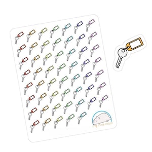 Pegatinas coloridas para llaves, perfectas para planificadores, diarios y organizadores, suministros de álbumes de recortes para manualidades y proyectos creativos