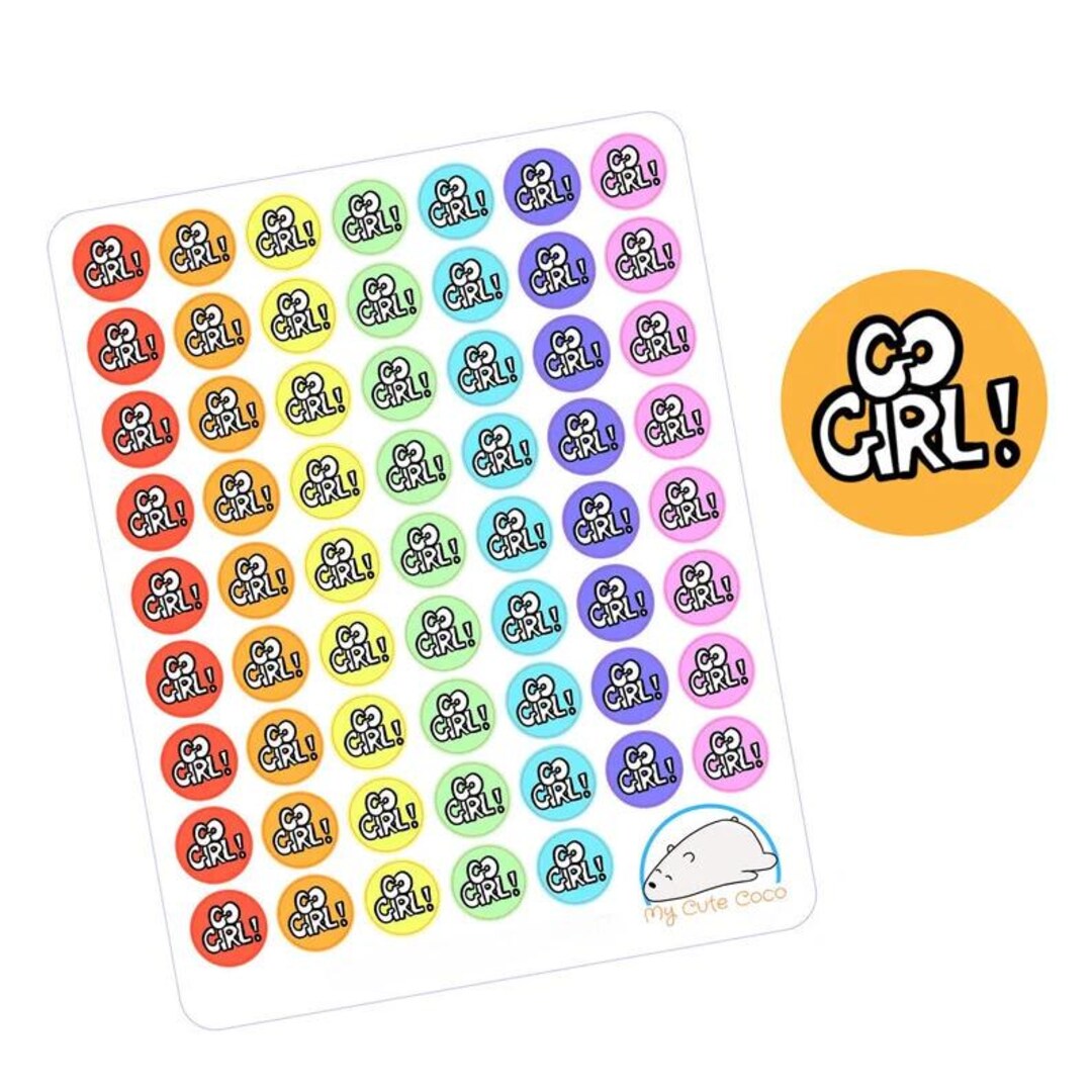 Mädchen Herbst Sticker Set – 2 Bögen Mit Motiven Wie Mode, Girlpower & Motivation