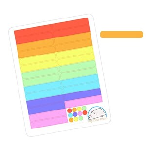 Petits autocollants pour agenda - en-têtes colorés pour journaux, agendas et organiseurs - décoration lumineuse pour la créativité et le scrapbooking