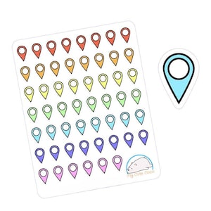 You Are Here Symbol Aufkleber für Planer, Journals & Scrapbooking - Niedliche Deko Accessoires