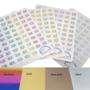 Elegant Foiled Lotus Flower Stickers - Perfect for Planners, Diaries, Organizers, and Journals - Cute Flower Icons for Scrapbooking