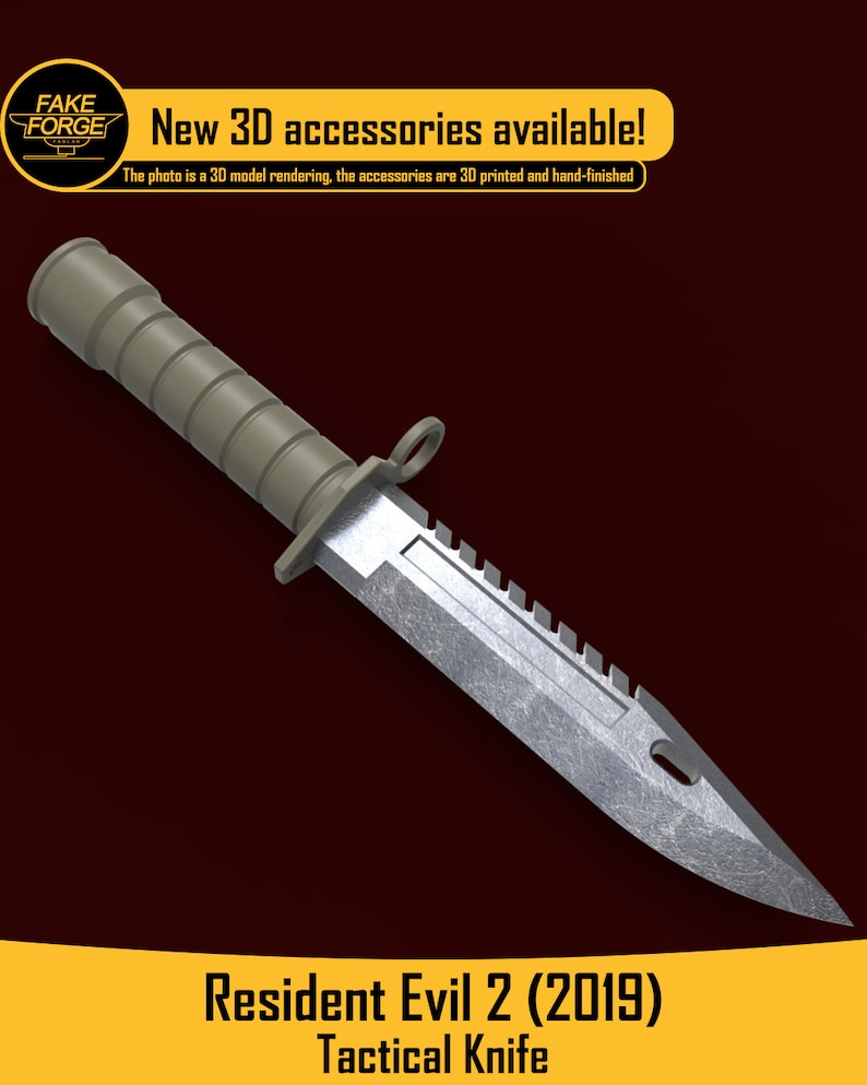 Leon Scott Kennedy Tactical Knife Resident Evil 2019 Etsy