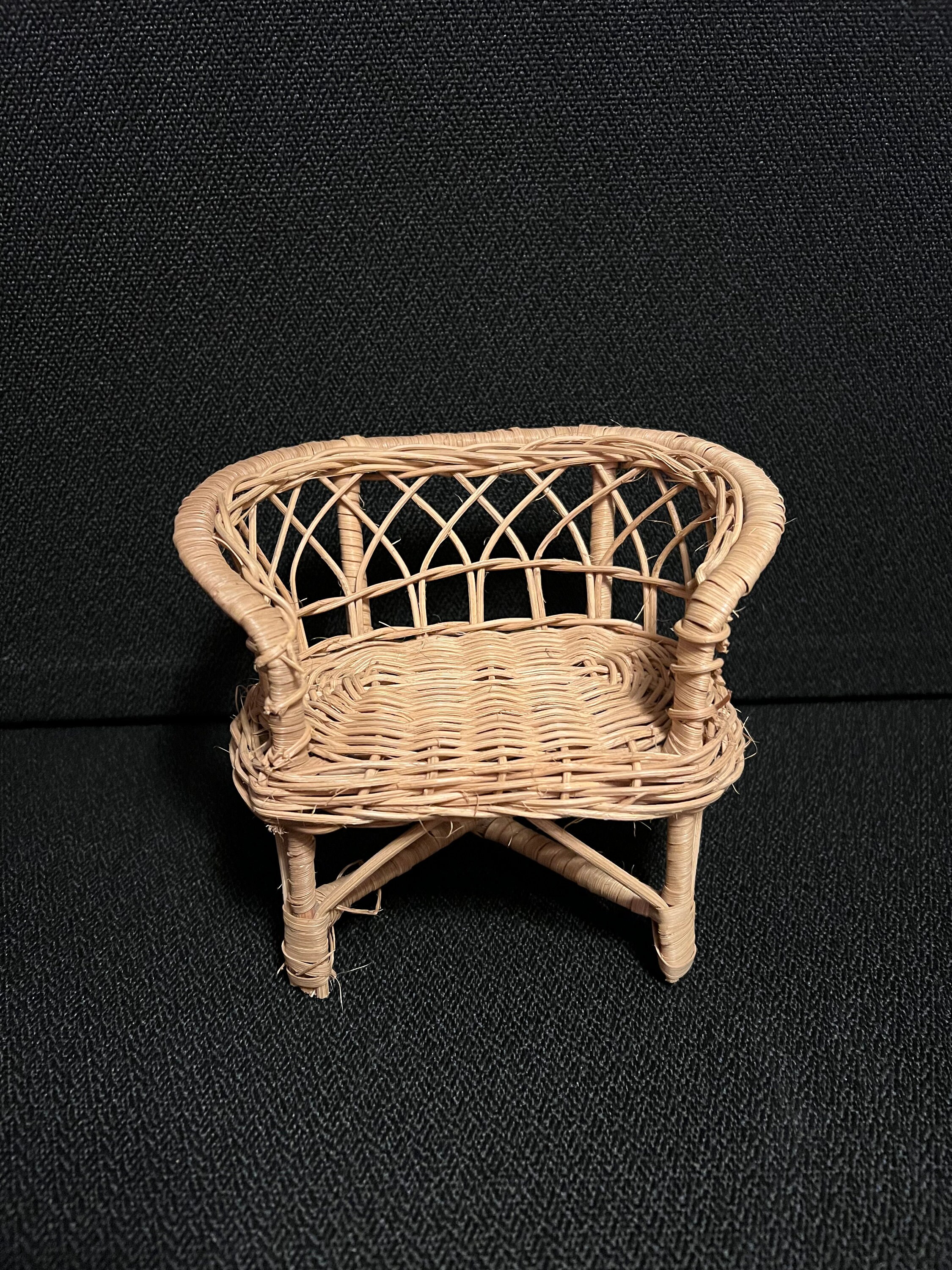 Vintage Wicker Barbie Furniture Patio Set Etsy