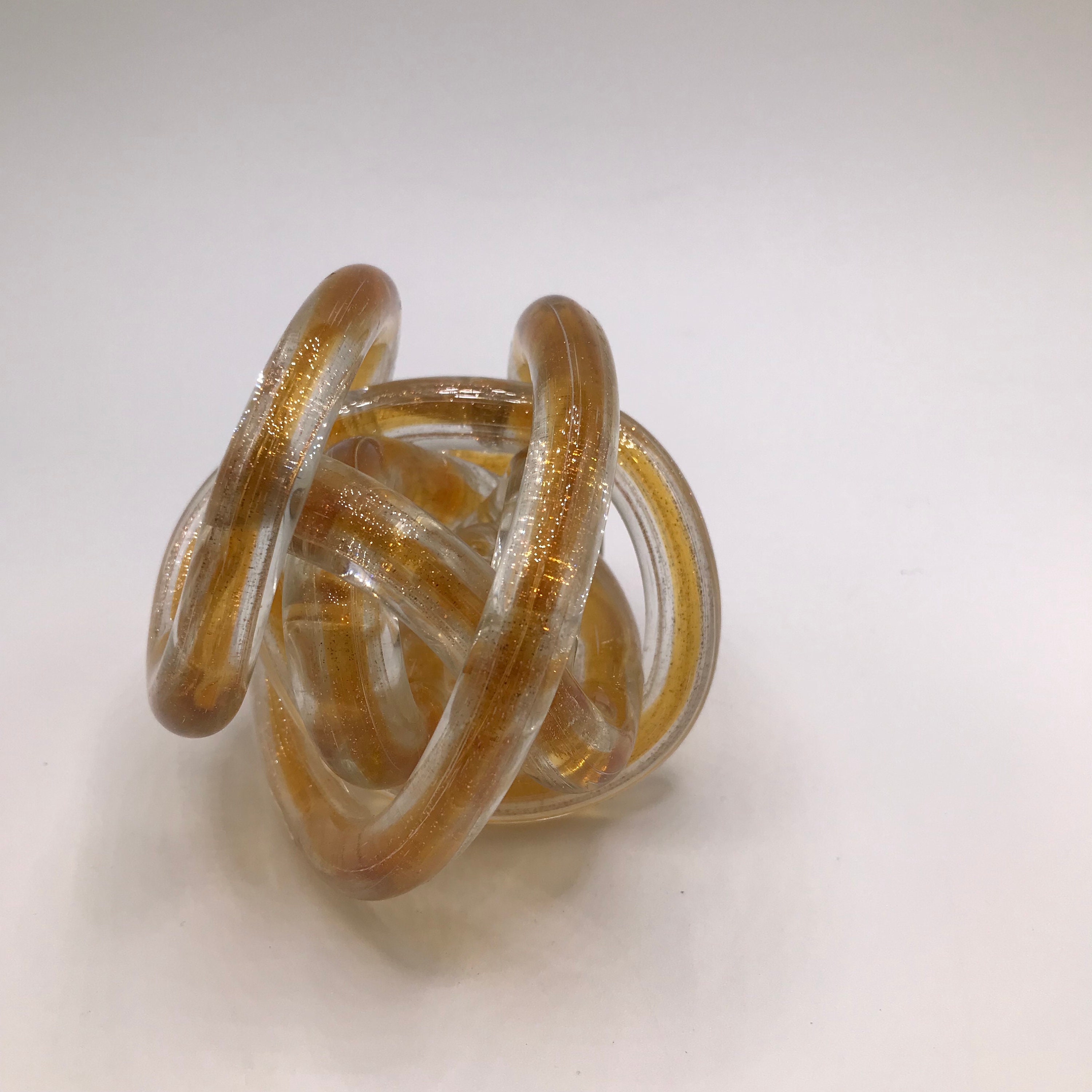 MCM Hand Blown Glass Continuous Knot Etsy