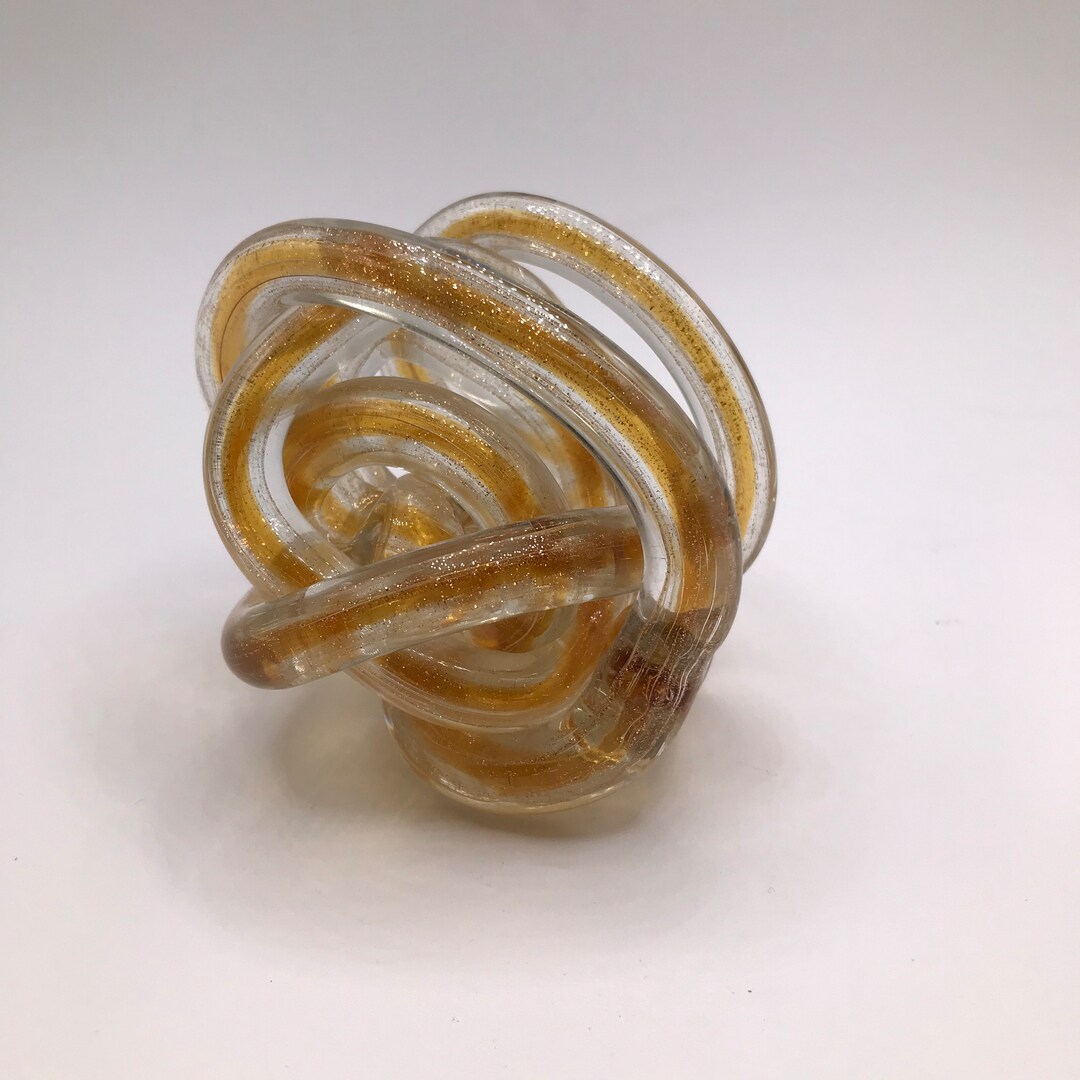 MCM Hand Blown Glass Continuous Knot Etsy