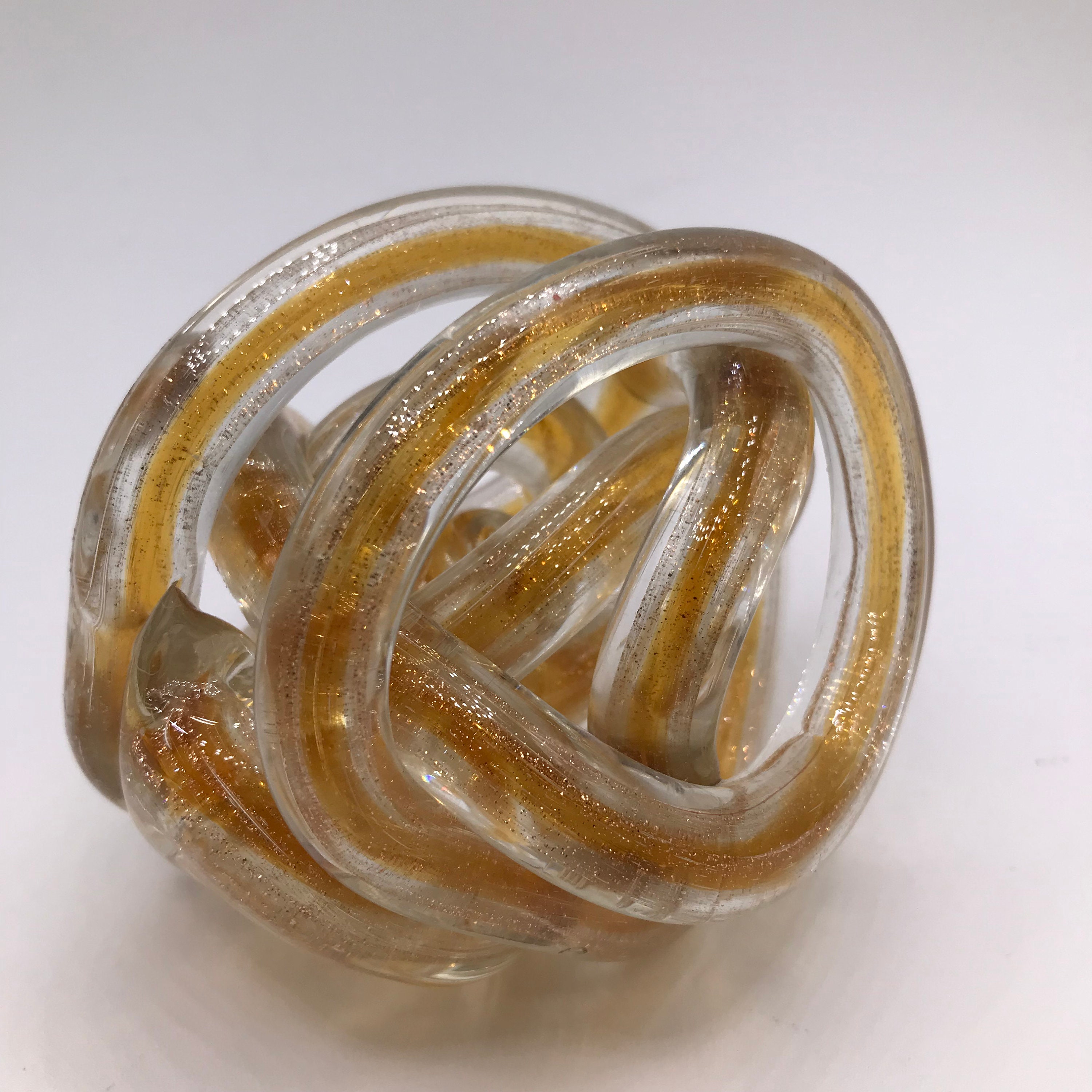 MCM Hand Blown Glass Continuous Knot Etsy