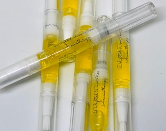 Bolígrafo de aceite de rosa para uñas y cutículas