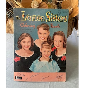 The Lennon Sisters Coloring Book 1950s Watkins Strathmore Co. USA
