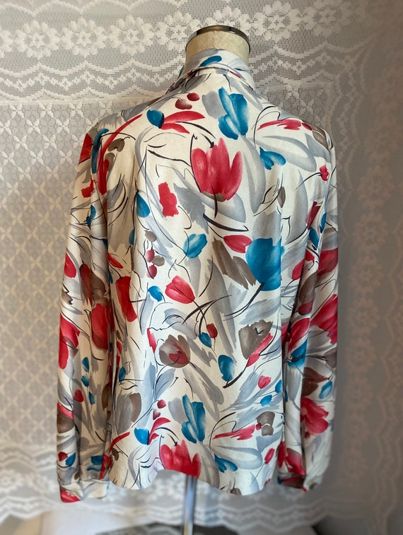 80's Floral Blouse, Graff Californiawear - image 7