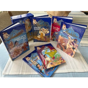 Vintage Disney’s Aladdin 6 New Adventures Set Hardcover 1993 Edition