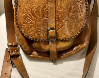 Patricia Nash Italian Tooled Leather Handbag