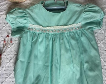 Vtg Mint Green Thomas TM Infant Romper