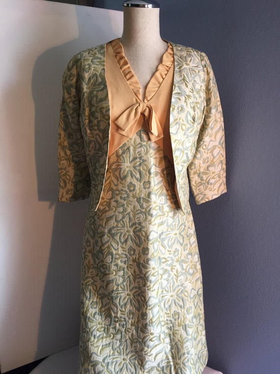 60's Secretary/Scool Teacher 2 piece Dress & Jack… - image 3