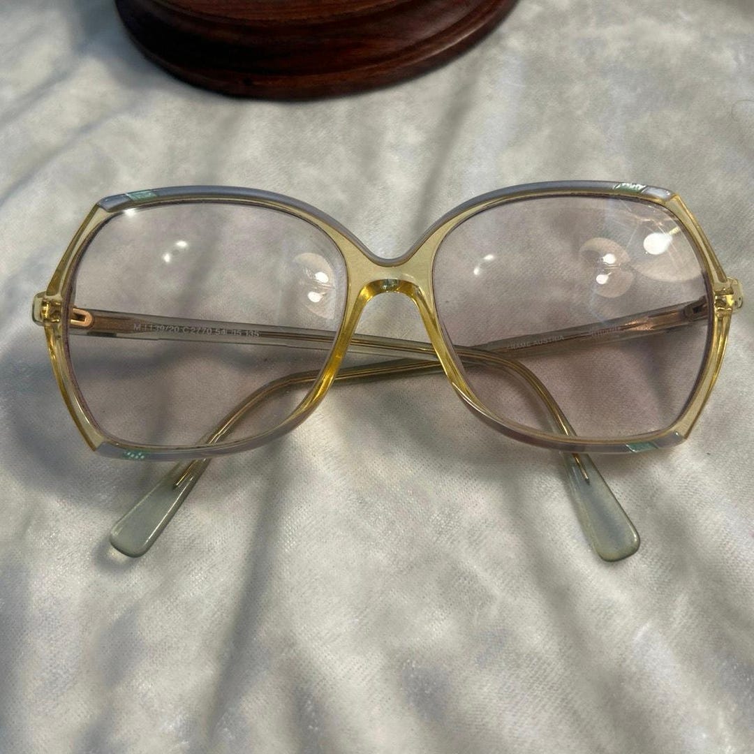 80’s Authentic Vintage Silhouette Frames, Oversized Butterfly Style ...
