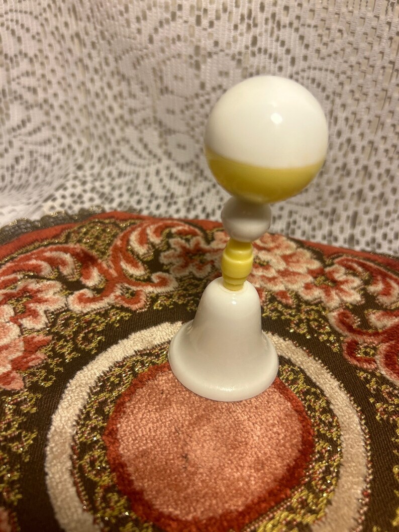 Yellow Babay Rattle Vintage 60’s/70’s Yellow/white Baby Rattle Toy - Etsy