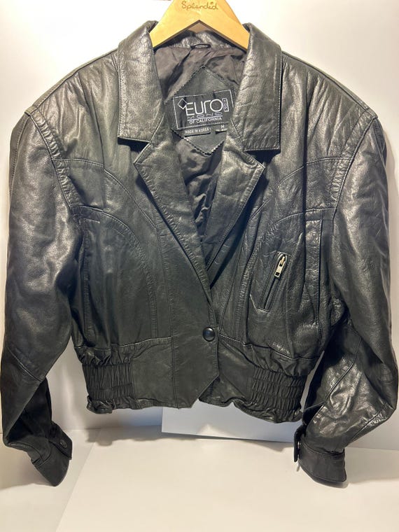 Vintage leather jacket euro - Gem