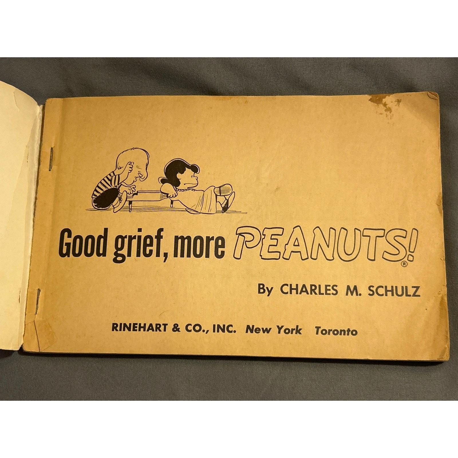 Good Grief More Peanuts by Charles Schulz Paperback 1956, 8’ X 5’ Comic ...