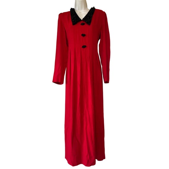 sachin and babi light blue dress J.B.S.LTD. Red Holiday Evening Dress, Christmas Red/Blk Velvet Collar,Women's 10