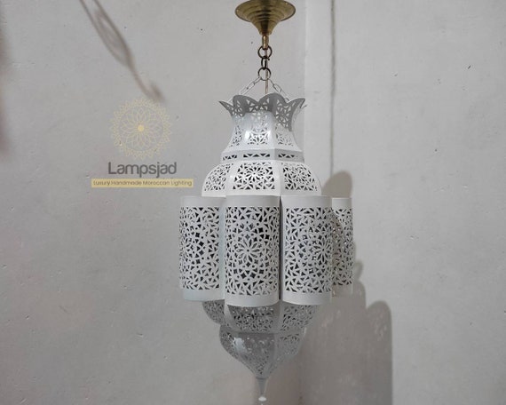 White moroccan lampshade deals