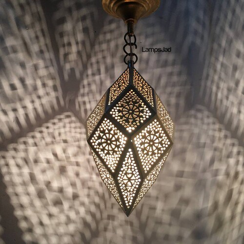 Small Moroccan Pendant Light, Pendant Lighting Moroccan Handmade Pendant Lamp - Lampshade Lamp - Ceiling Light - Modern shops Moroccan Lamp
