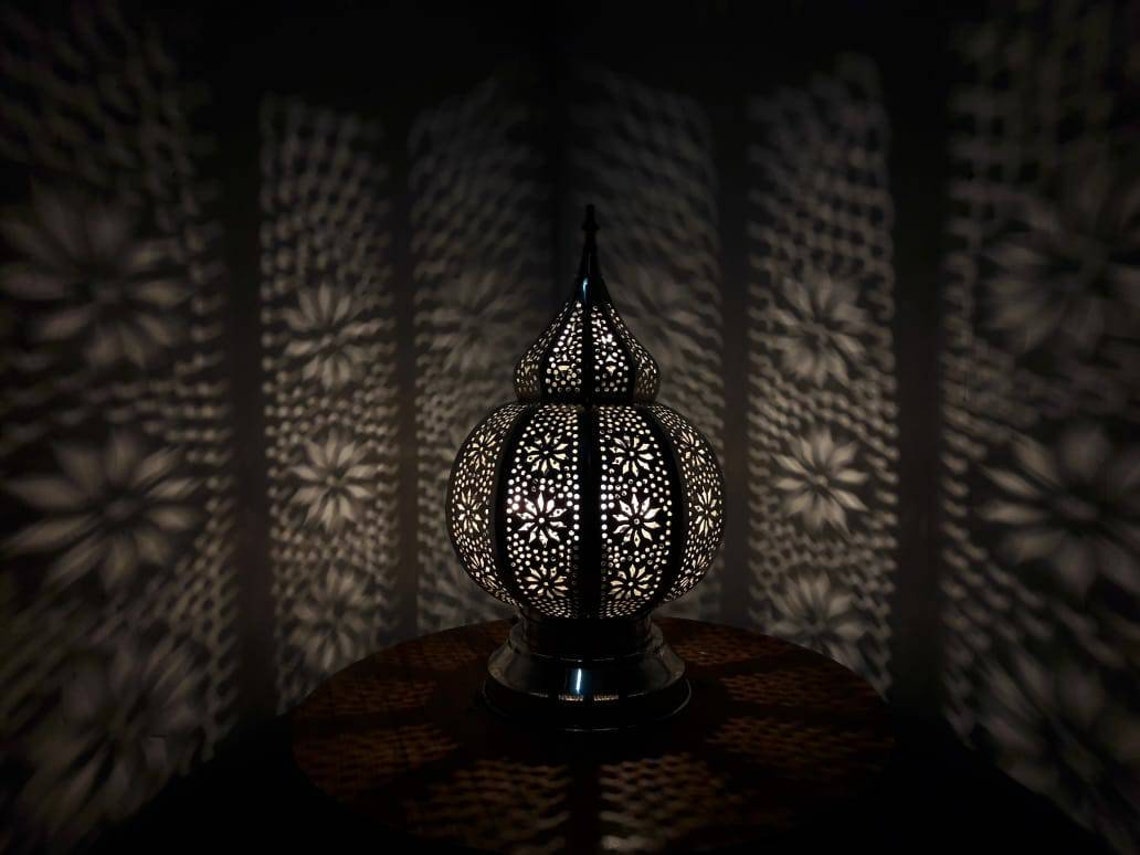 Moroccan Silver Bedside lamp, Modern Bedside lights ...