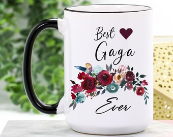 Gaga Mug - Gaga Gifts - Gaga Grandma Coffee Cup - Mother's Day Gift for Grandma - Best Gaga Ever - Gift from Grandkids - Gaga Coffee Mug