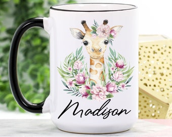 Giraffe Mug Etsy