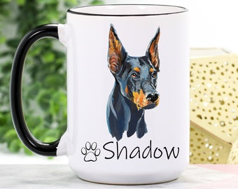 doberman mug