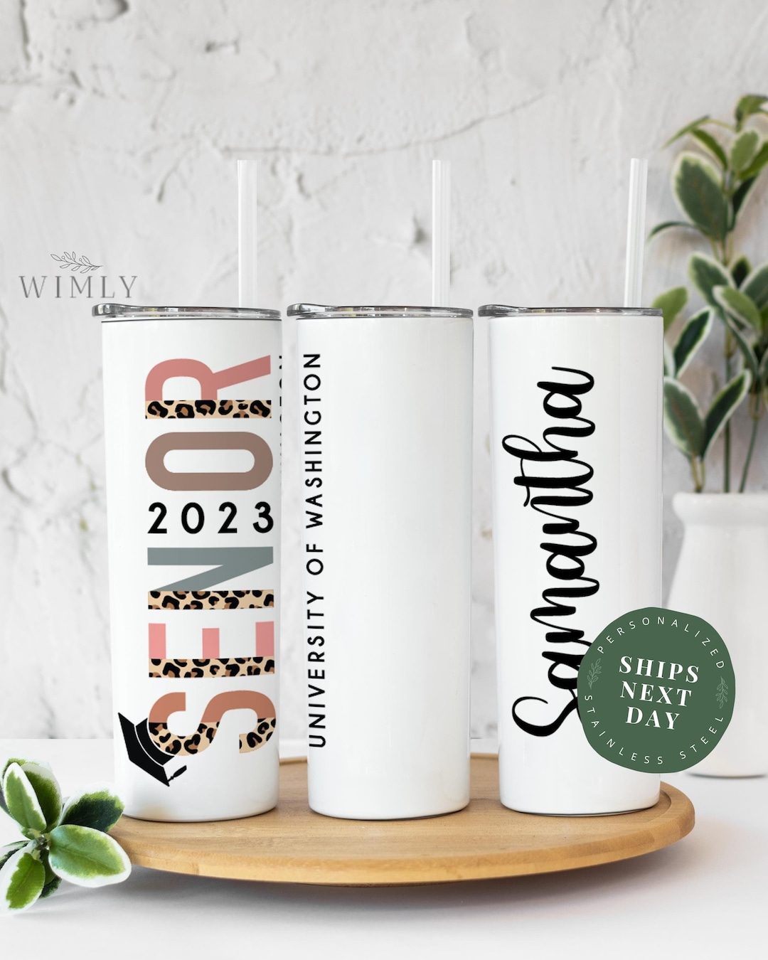 Personalized Senior Class of 2023 Graduation Tumbler With Name