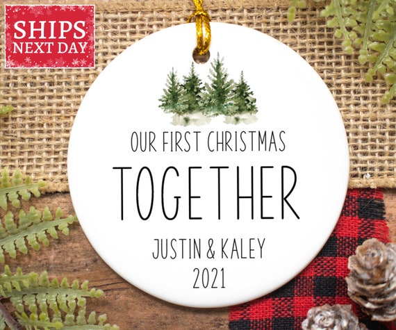 Christmas Date 2022 In Usa Couples Christmas Ornament Personalized Our First Christmas | Etsy Australia