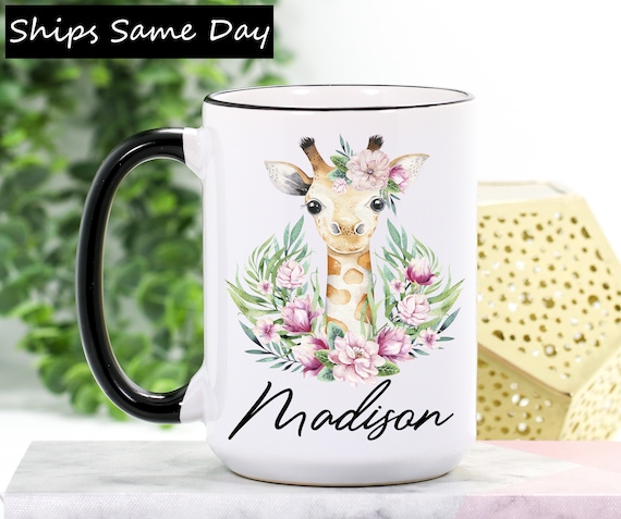giraffe mug giraffe lover cute giraffe mug giraffe gifts 