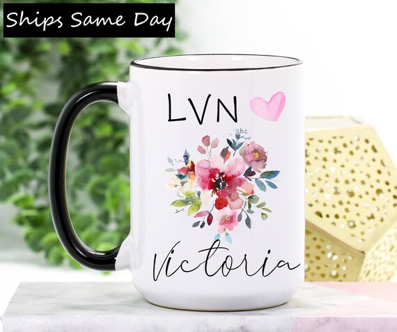 Details about  / Lvn Mug Personalized Lvn Mug Lvn Coffee Cup Licensed Vocational Nurse Graduation