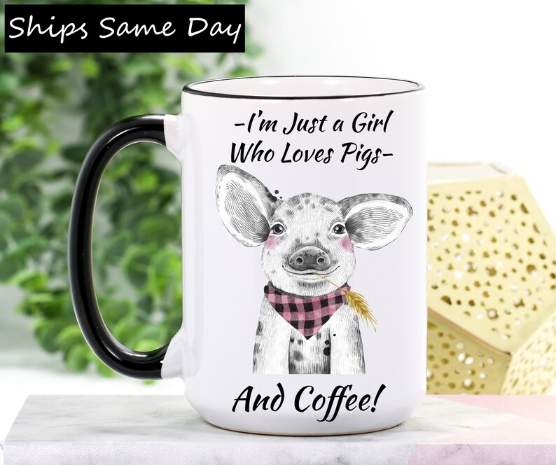 Funny Pig Mug Pig Coffee Mug Pig Gift Pig Lover Gift Etsy