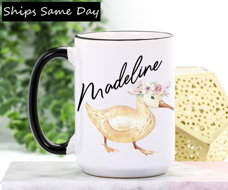 Duck Mug Duck Gifts for Duck Lovers Personalized Farm Etsy