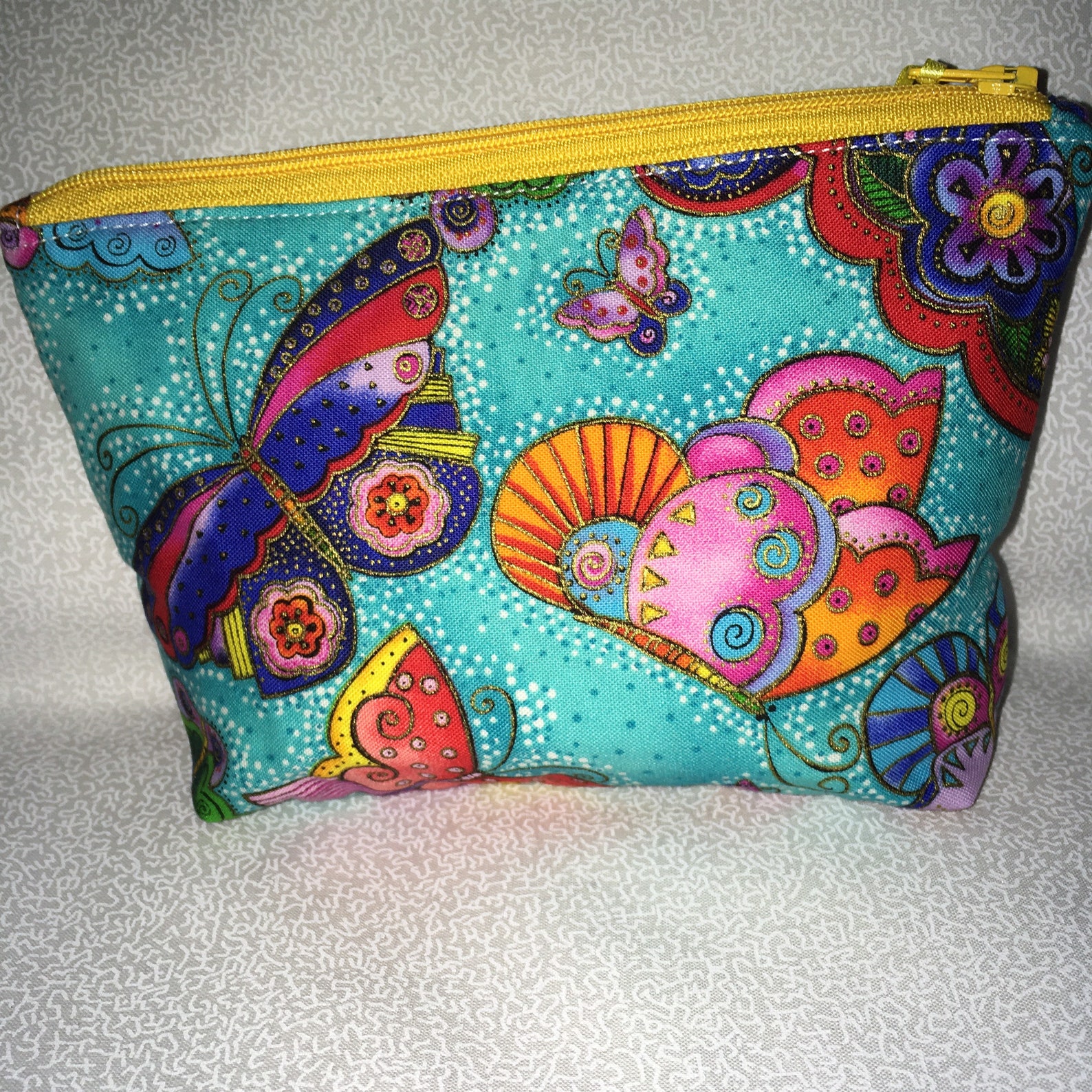 Laurel Burch Cloisonné Schmetterlinge Druck Aqua Stoff | Etsy