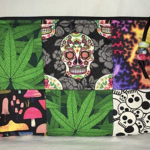 Sugar Skulls Sminkväska med dragkedja, Mary Jane, Svampar