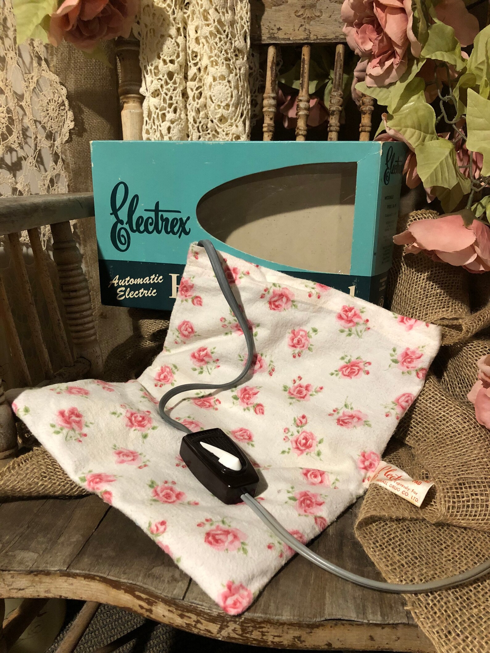 Vintage Electrex Rexall Drug Co Automatic Electric Heating Pad Etsy